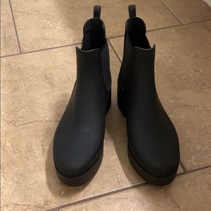 Jeffrey Campbell mid top rain booties